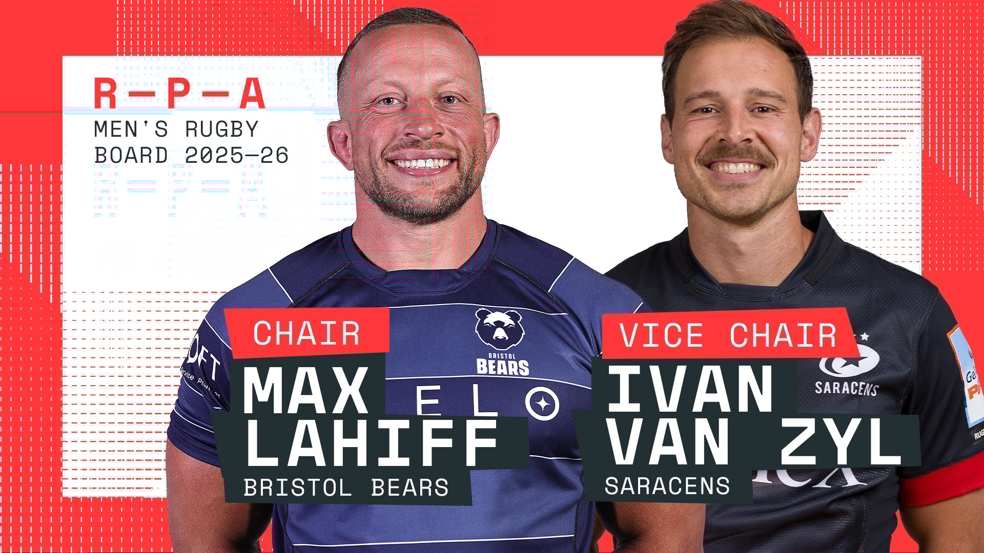 RPA - 1st October 2025 - New Chair and Vice Chair Elected to Men's Rugby Board